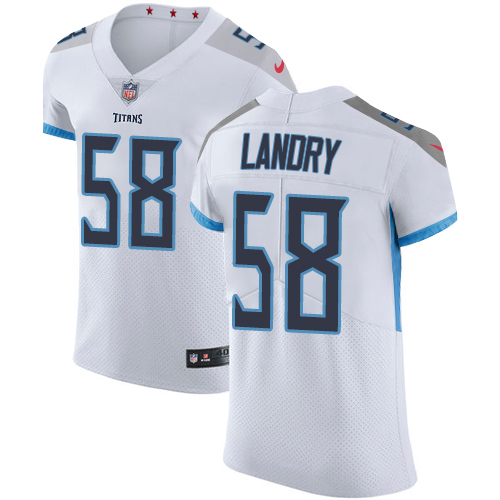 Nike Titans #58 Harold Landry White Men's Stitched NFL Vapor Untouchable Elite Jersey